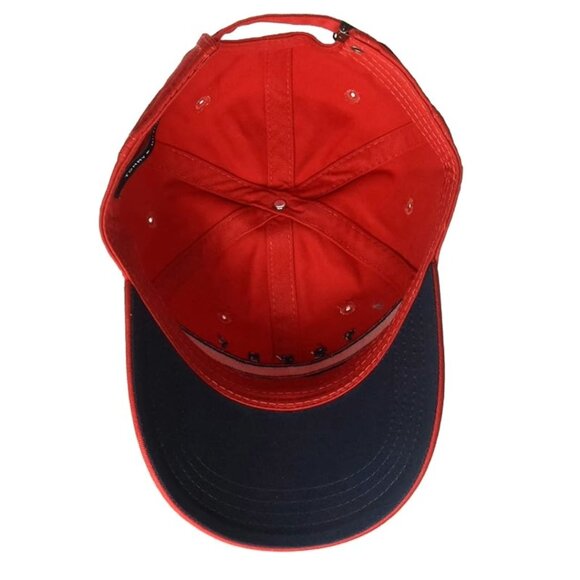 Tommy Hilfiger Men\'s/Women\'s Cotton Avery Adjustable Baseball Cap, RED main image 6